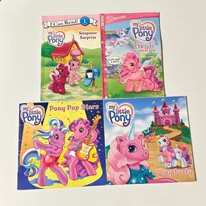 Vintage 2004 2005 Lot Bundle of 4 My Little Pony Books (Y2K)